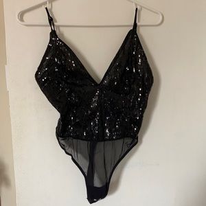 Dynamite bodysuit sequin top